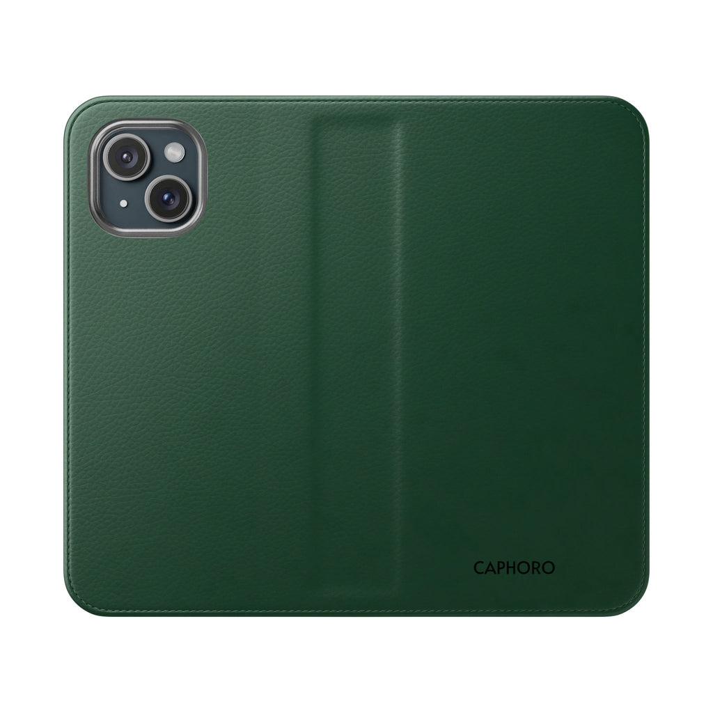 Leather Flip Phone Case with Card Slots — Slim Magnetic Wallet Cover