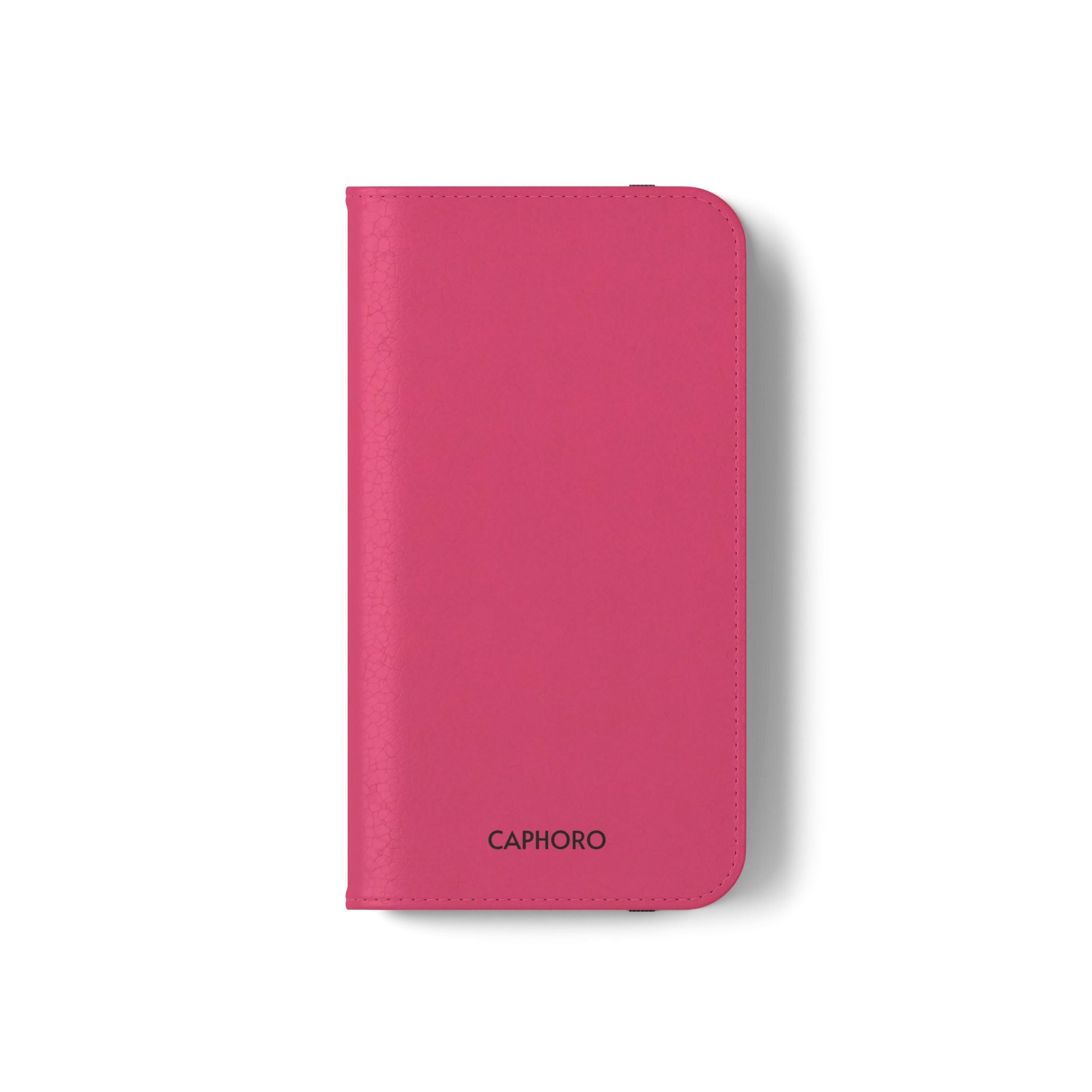 Pink Leather Flip Phone Case with Card Slots — Magnetic Wallet Cover