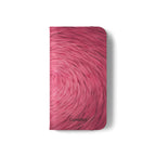 Pink Swirl Fur Flip Phone Case