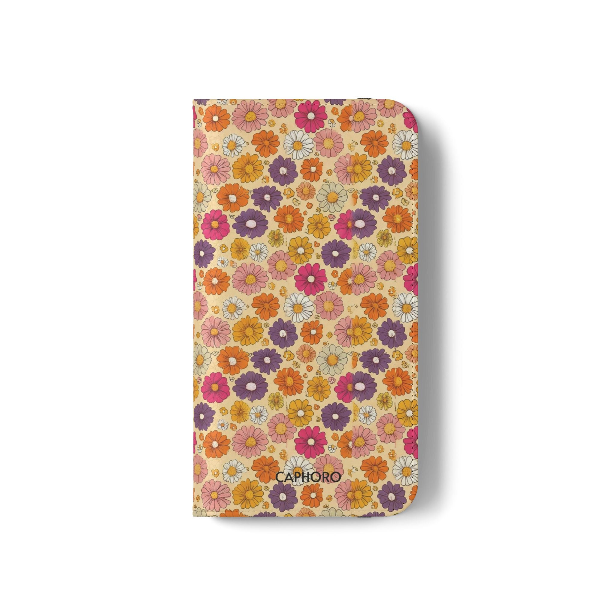 Retro Floral Flip Phone Case — Wallet Flip Case with Card Slots