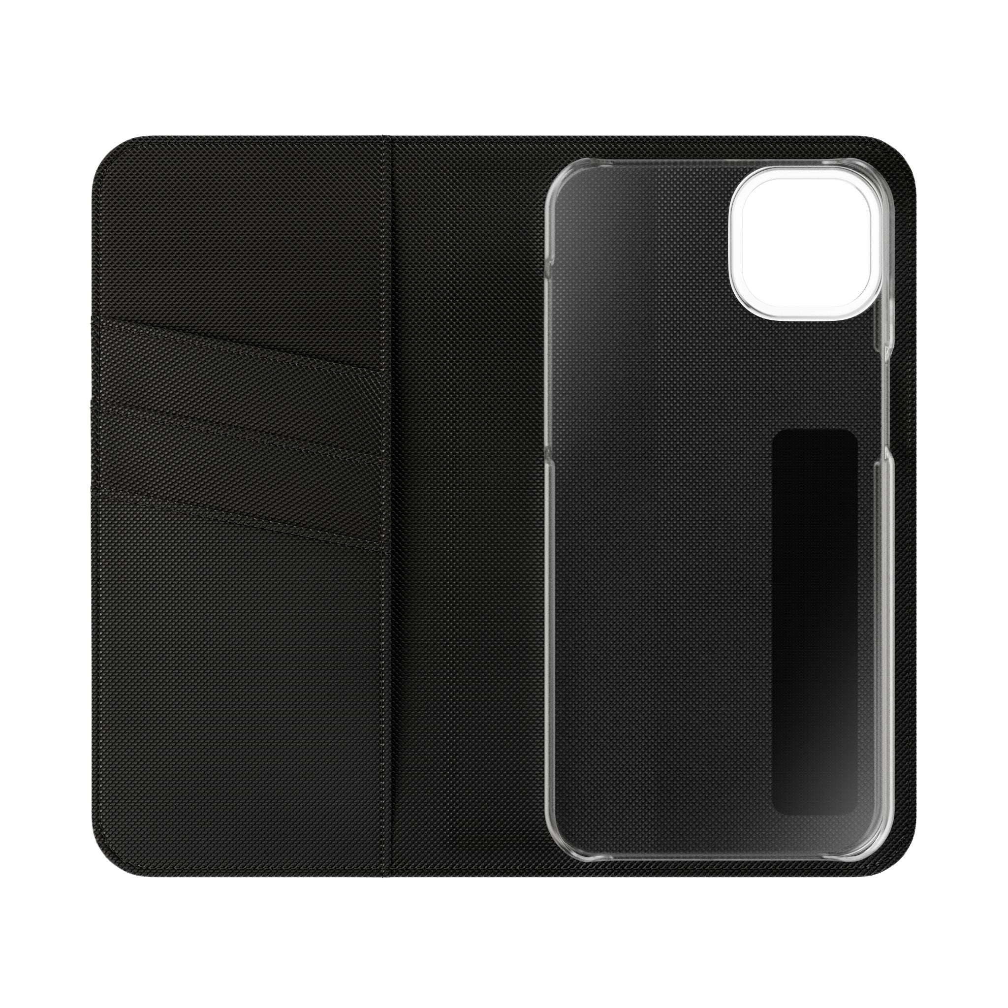 Leather Flip Phone Case with Card Slots — Magnetic Folio Wallet Case