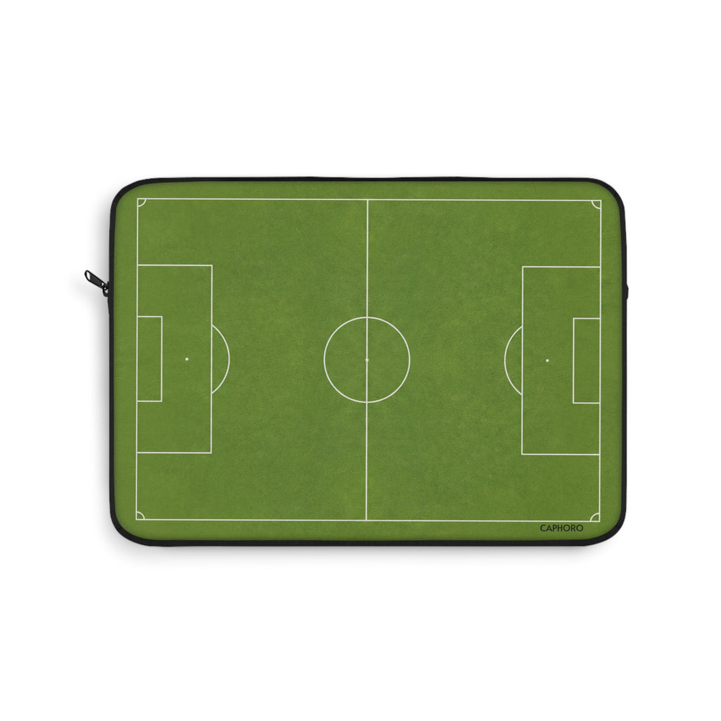 Soccer Field Laptop Sleeve – Green Football Pitch Protective Case