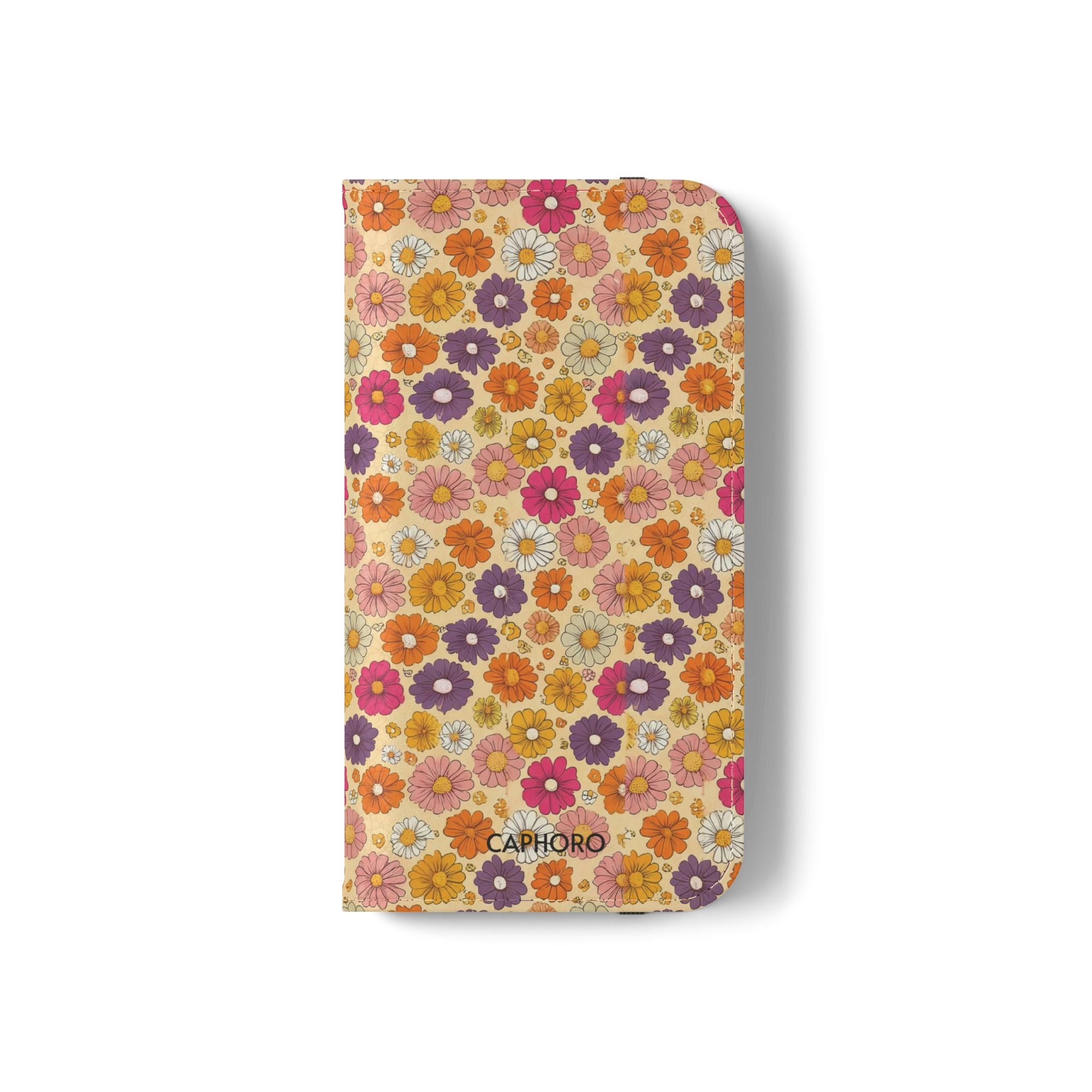 Retro Floral Flip Phone Case — Wallet Flip Case with Card Slots