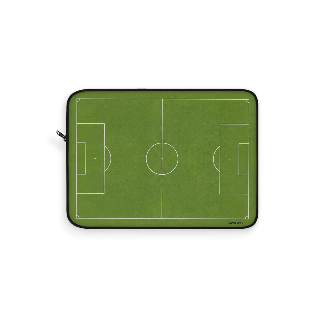 Soccer Field Laptop Sleeve – Green Football Pitch Protective Case