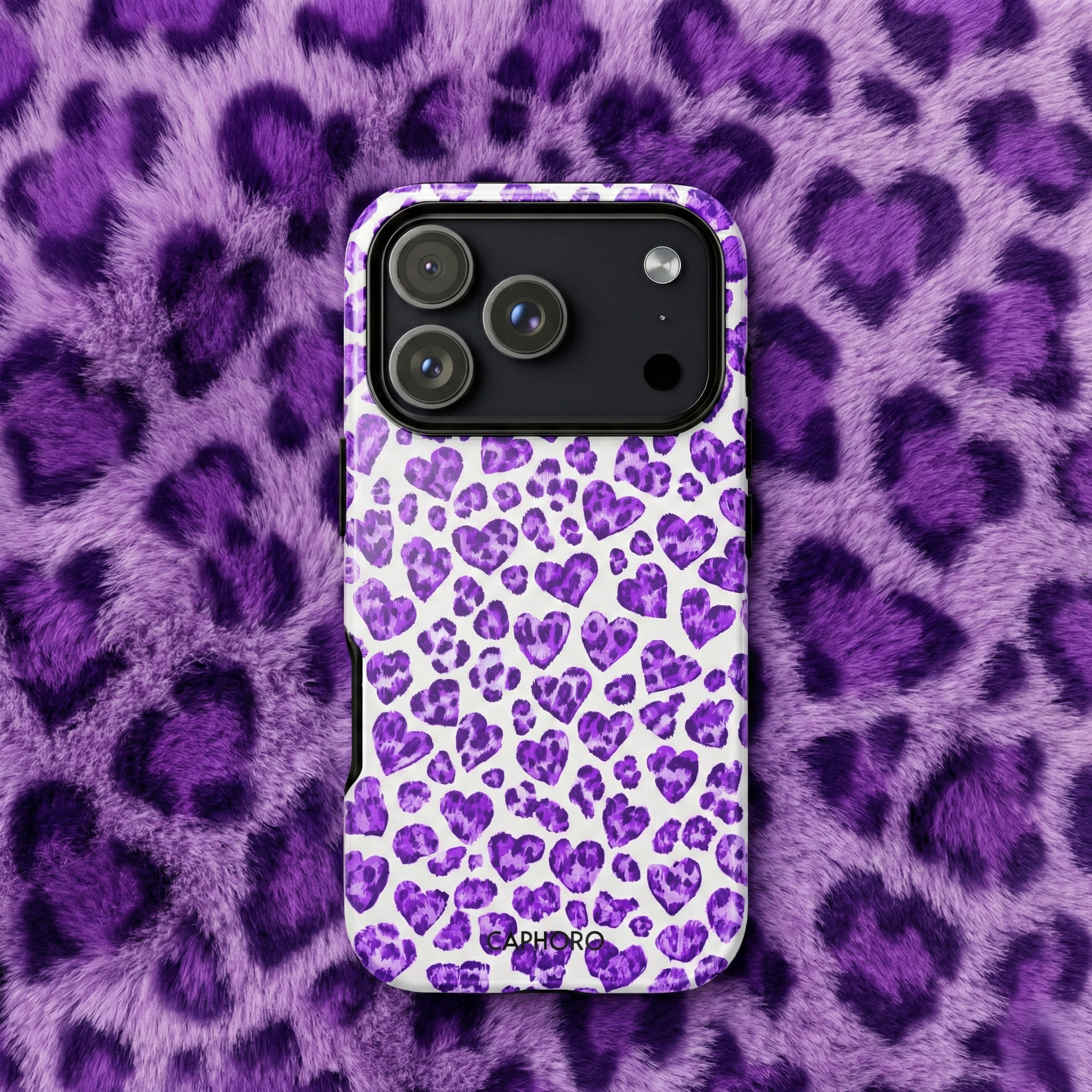 Pink Leopard Hearts